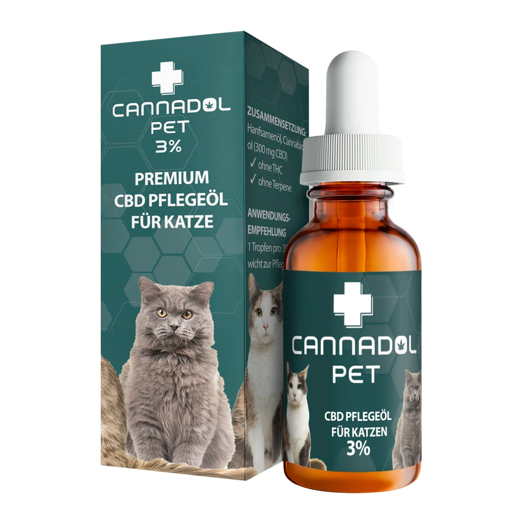 Cannadol Pet 3% Premium CBD Öl für Katzen - (10 ml)